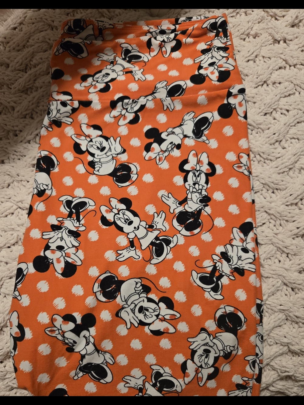 Orange Minnie Mouse Leggings Lularoe Curvy